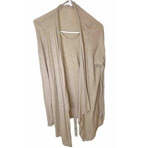 Torrid Warm Brown Hi/Lo Open Front‎ Sweater/Cardigan  Size 0 Large (small hole)